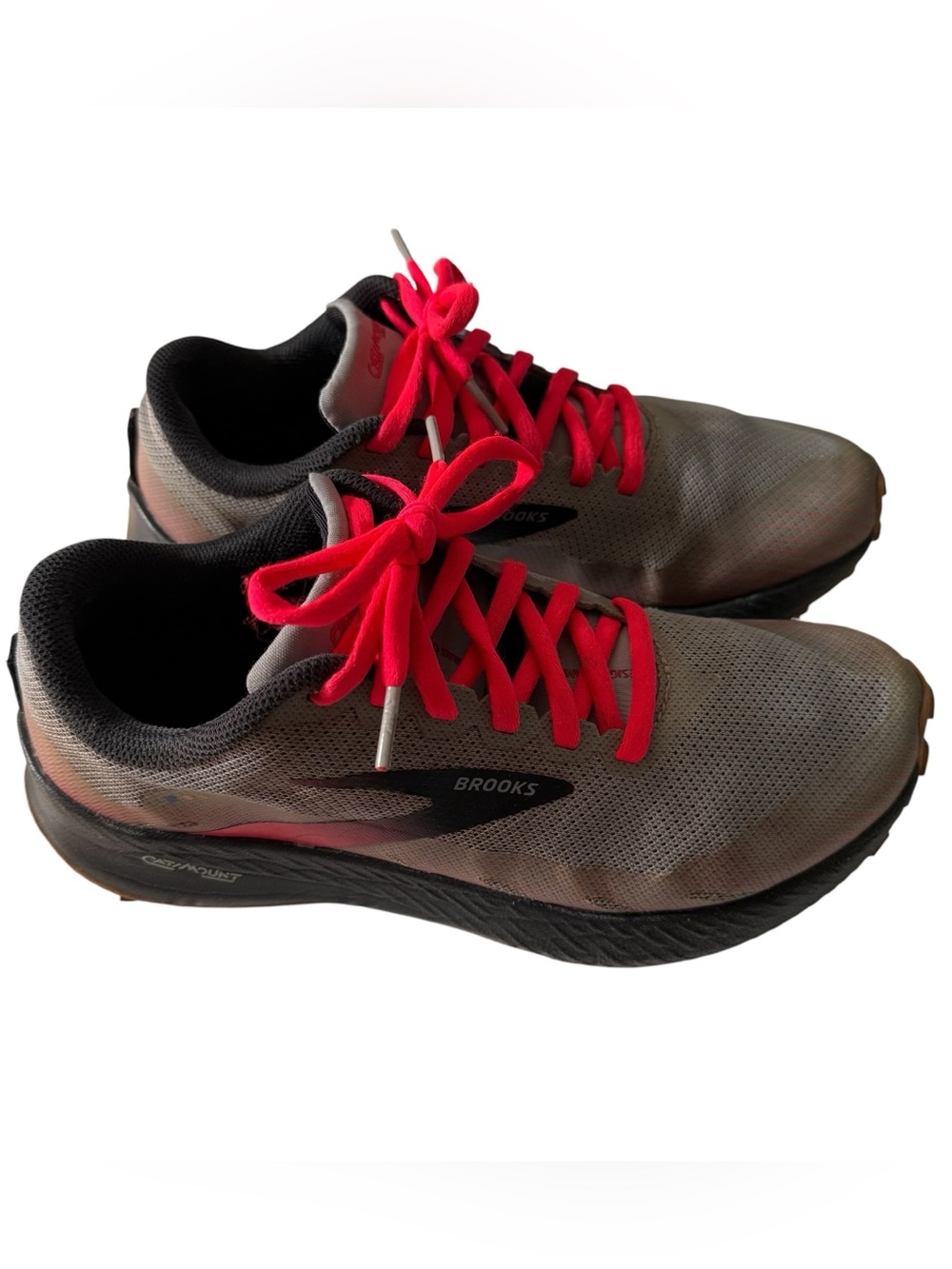 Brooks Catamount Womens Trail Running Shoes Size 7.5 Medium(B) Gray Pink Sneaker